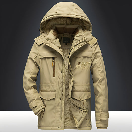 Veste d’Hiver avec Capuche et Fermeture Zippée pour Homme | Idéale pour Usage Quotidien