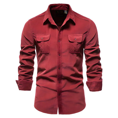 Chemise Slim Fit À Manches Longues Pour Homme | Idéal Pour Usage Quotidien