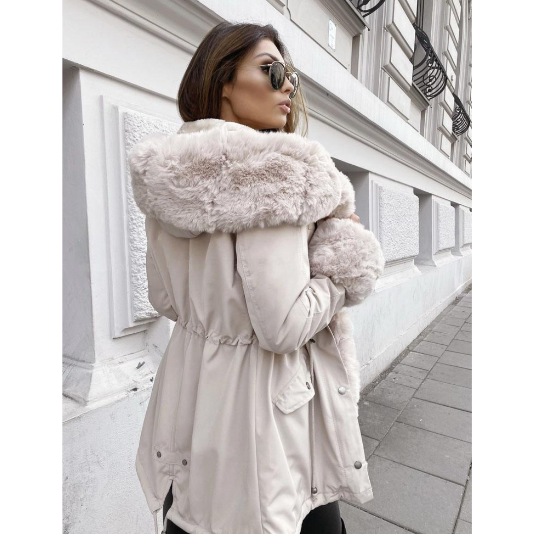 Manteau d’Hiver avec Capuche pour Femme | Idéal par Temps Froid