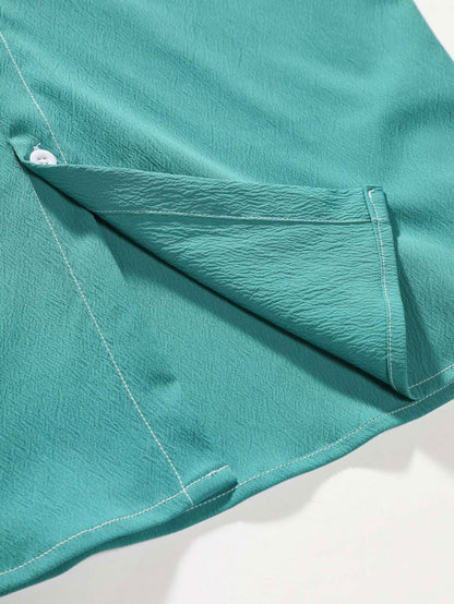 Chemise À Boutons Avec Motif Texturé Pour Homme | Idéale Pour Les Sorties Ou Réunions Professionnelles