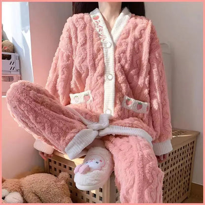 Ensemble Pyjama Deux Pièces À Manches Longues pour Femmes | Idéal pour L’Hiver Et Les Moments De Détente À La Maison
