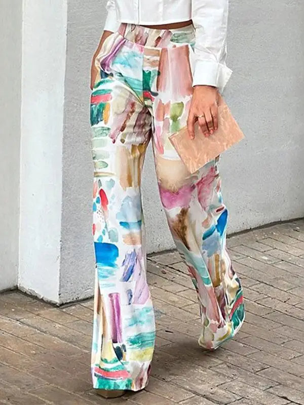 Pantalon Taille Haute À Jambes Droites Pour Femme | Idéal Pour Printemps Et Été