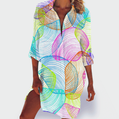 Robe Fluide Imprimée Pour Femme | Idéale Pour Les Journées Chaudes Et Les Sorties Décontractées