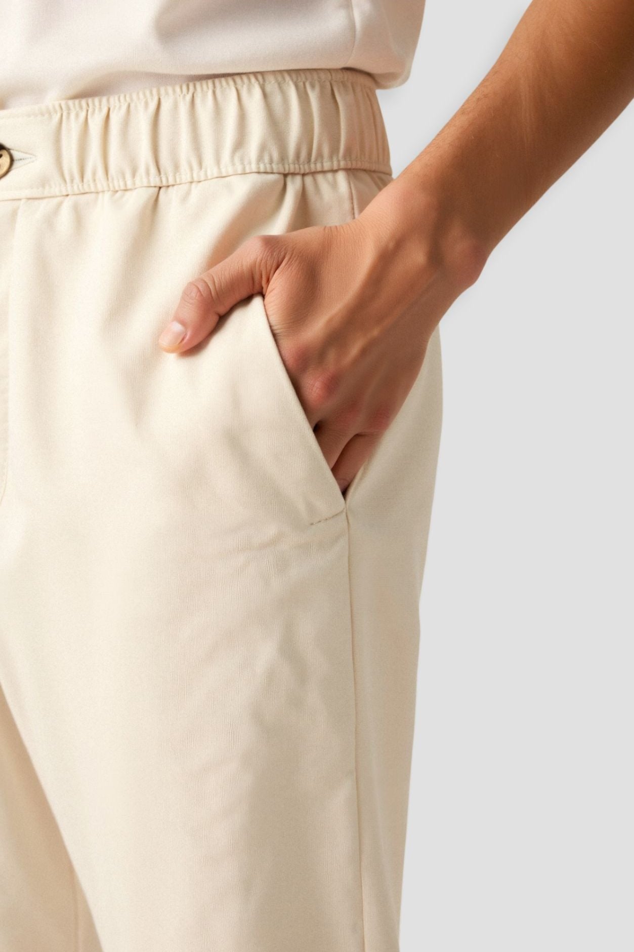 Pantalon pour Hommes avec Taille Élastique Et Fermeture À Bouton | Idéal pour Un Usage Quotidien