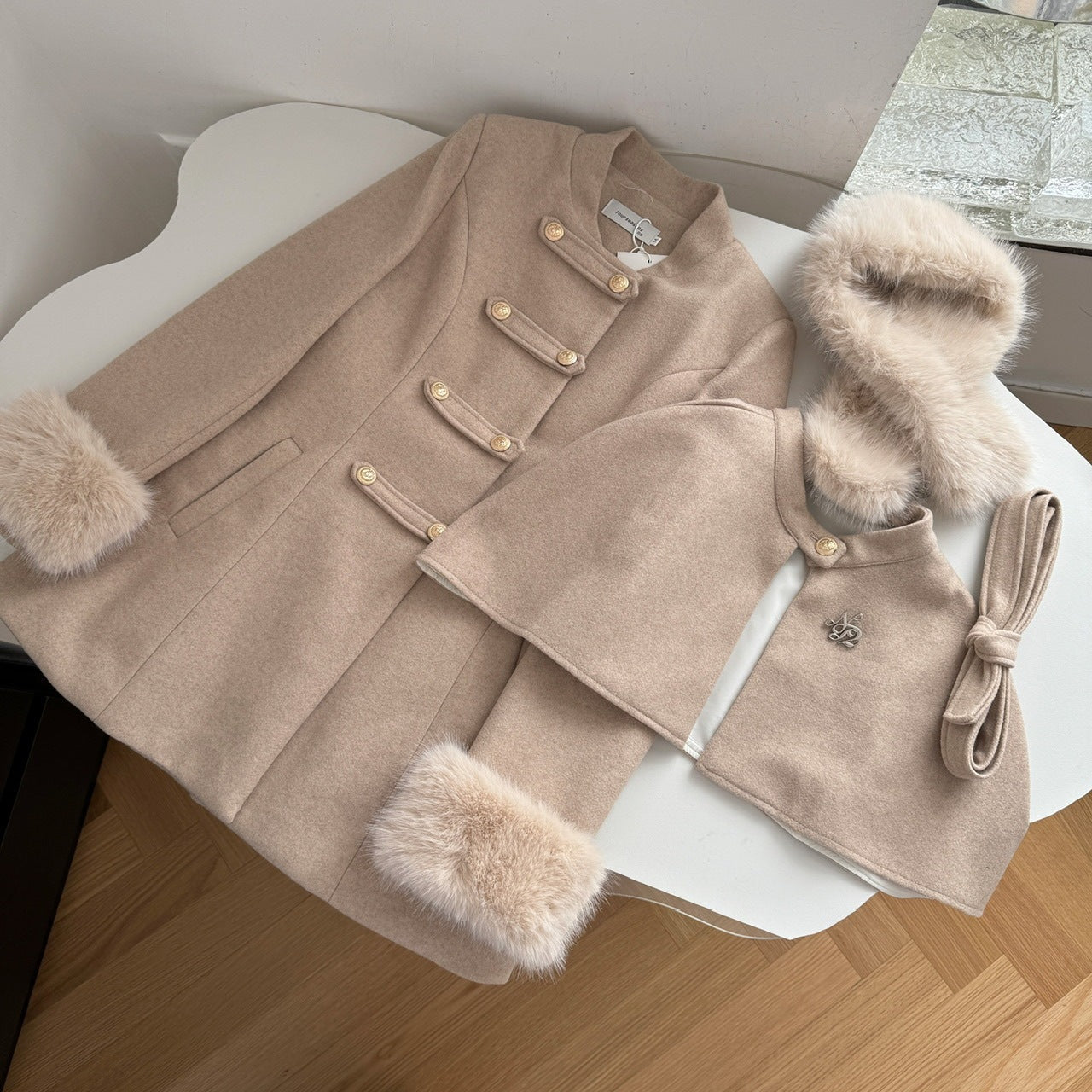 Manteau Long avec Col Amovible pour Femme | Idéal pour l’Hiver