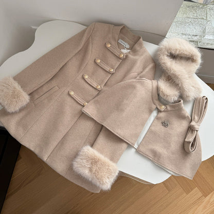 Manteau Long avec Col Amovible pour Femme | Idéal pour l’Hiver