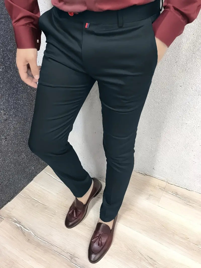 Pantalon De Costume À Coupe Ajustée Pour Homme | Idéal Pour Occasions Formelles