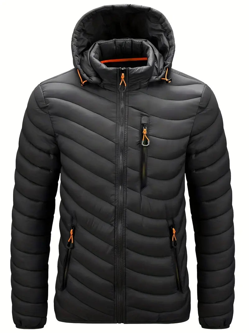 Veste D’Hiver Avec Capuche Ajustable Pour Homme | Idéale Pour La Saison Froide