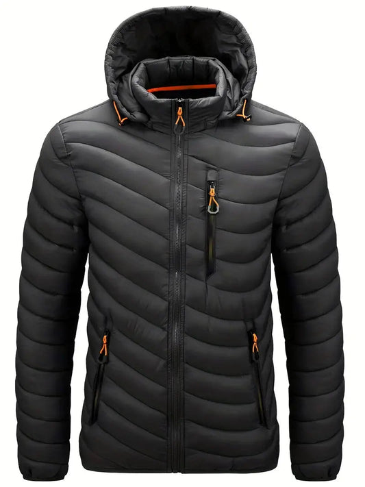 Veste D’Hiver Avec Capuche Ajustable Pour Homme | Idéale Pour La Saison Froide