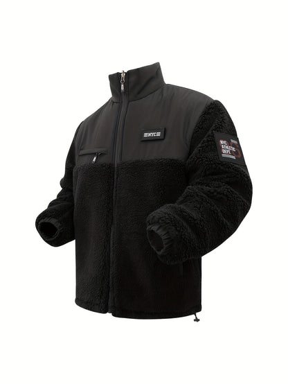 Veste Zippée avec Poches et Col Montant pour Homme | Idéale pour l’Hiver