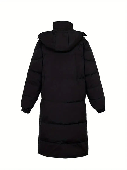 Manteau Long avec Capuche et Fermeture Zippée pour Hommes | Idéal pour l’Hiver
