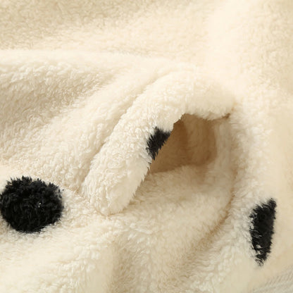 Ensemble Pyjama À Pois avec Haut Style Manteau Et Deux poches Pour Femme | Idéal pour L’Hiver