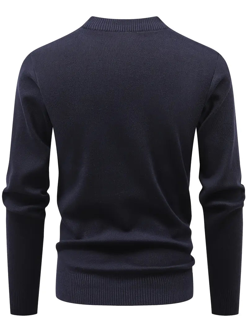 Pull À Quart De Fermeture Avec Col Rond Pour Hommes | Idéal Pour Un Usage Quotidien