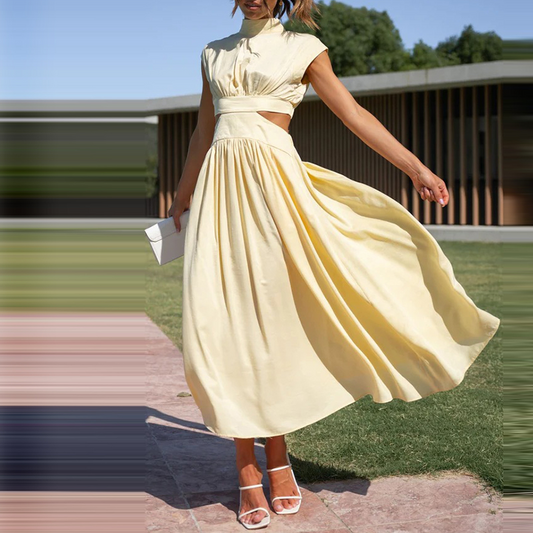 Robe Longue avec Coupe Classique pour Femme | Idéale pour les Sorties ou les Événements Décontractés