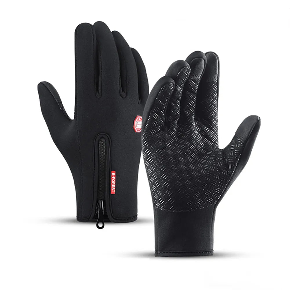 Gants Tactiles avec Fermeture Éclair pour Adultes | Idéaux pour Les Activités Extérieures En Hiver