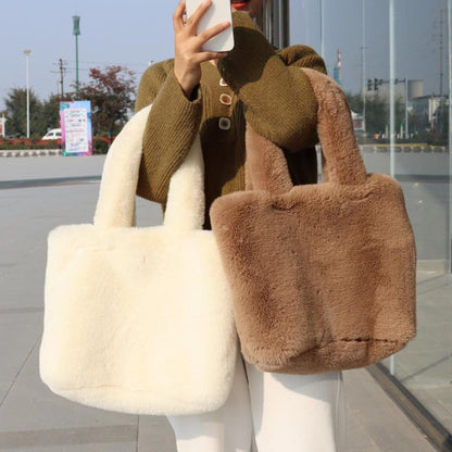 Sac Cabas en Fausses Fourrures pour Femme | Idéal pour un Usage Quotidien