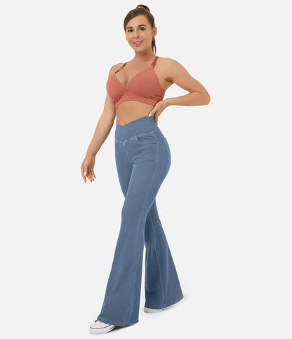 Pantalon Taille Haute Coupe Flare Pour Femmes | Idéal Pour Un Usage Quotidien