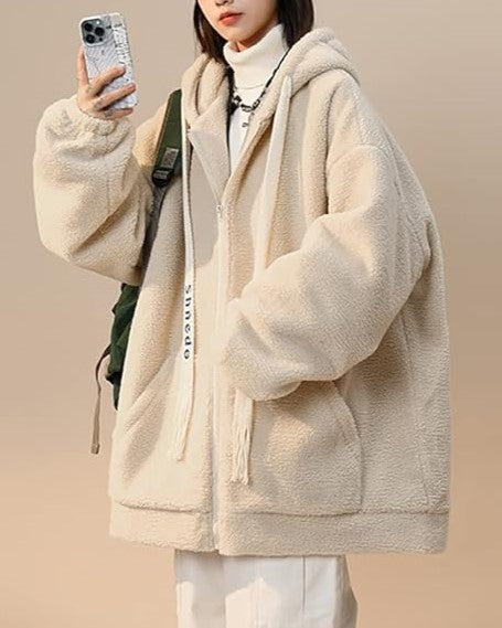Veste Zippée Longue en Coupe Ample pour Femme | Idéale pour l’Hiver