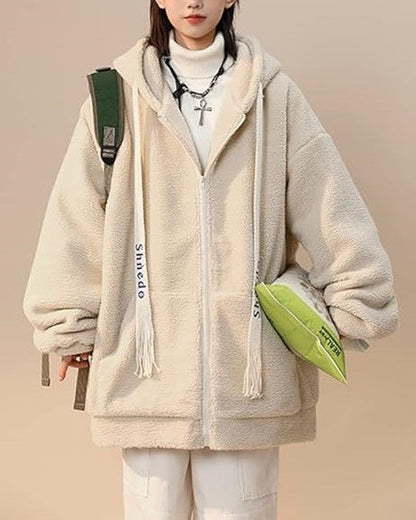 Veste Zippée Longue en Coupe Ample pour Femme | Idéale pour l’Hiver