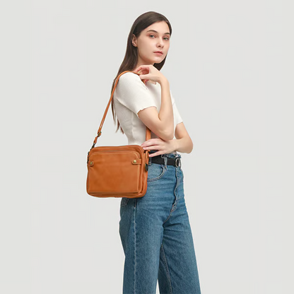 Sac Bandoulière avec Compartiments Multiples pour Femme | Idéal pour les Déplacements Quotidiens