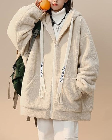 Veste Zippée Longue en Coupe Ample pour Femme | Idéale pour l’Hiver