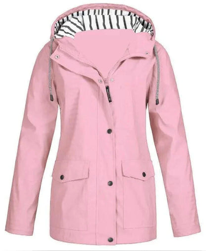 Imperméable Long avec Capuche pour Femme | Idéal pour les Activités en Plein Air
