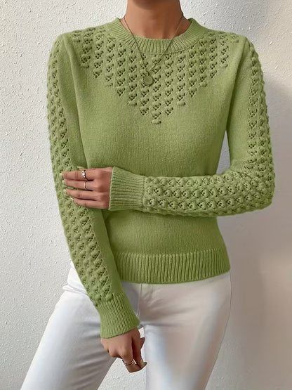 Pull à Manches Longues avec Détails en Dentelle pour Femme | Idéal pour un Usage Quotidien
