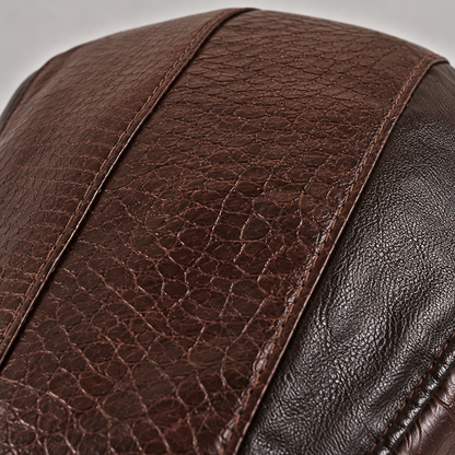 Casquette plate à surpiqûres pour homme
