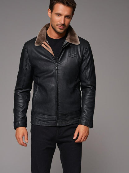 Veste pour Homme avec Col Montant Et Fermeture Zippée | Idéal pour L’Hiver