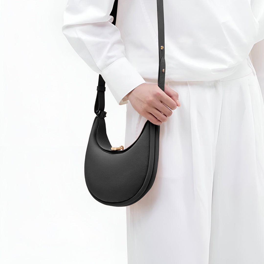 Sac À Main Demi-Lune Avec Fermeture Rotative Pour Femmes | Idéal Pour Usage Quotidien Et Événements