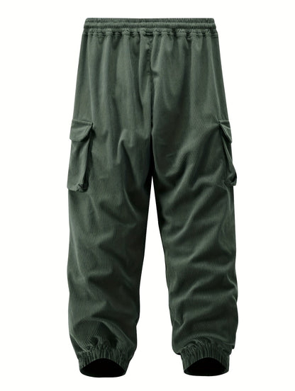 Pantalon Jogger Avec Poches Cargo Et Taille Élastique Pour Hommes | Idéal Pour Les Tenues Décontractées