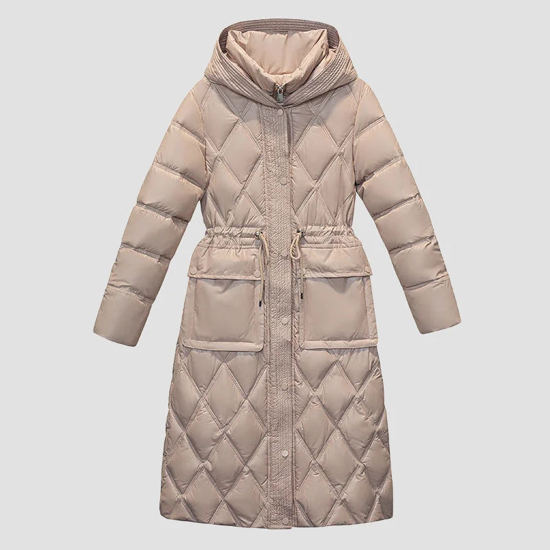 Veste D’Hiver Longue Matelassée pour Femme | Idéale pour Temps Froid
