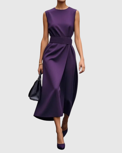 Robe midi sans manches pour femmes