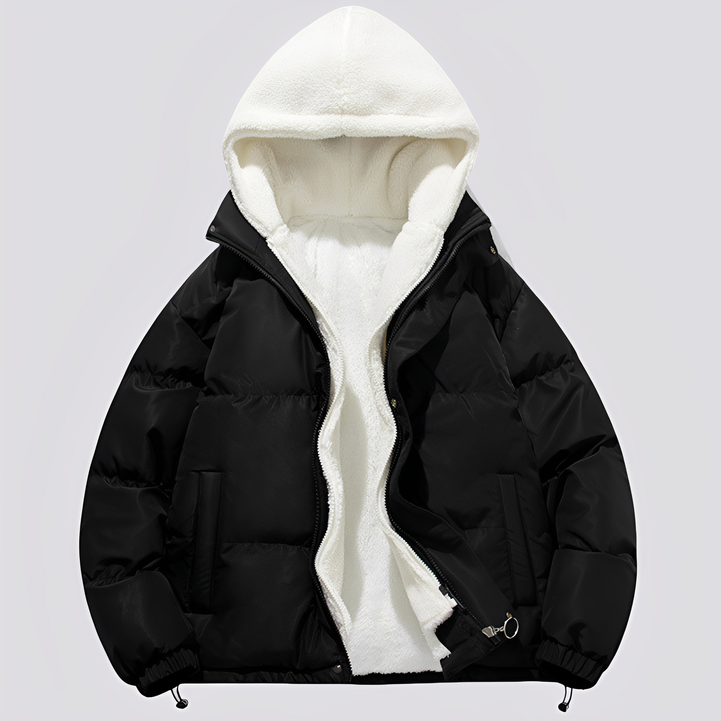 Veste À Capuche Avec Fermeture Zippée Et Coupe Ample Pour Homme | Idéale Pour L'hiver