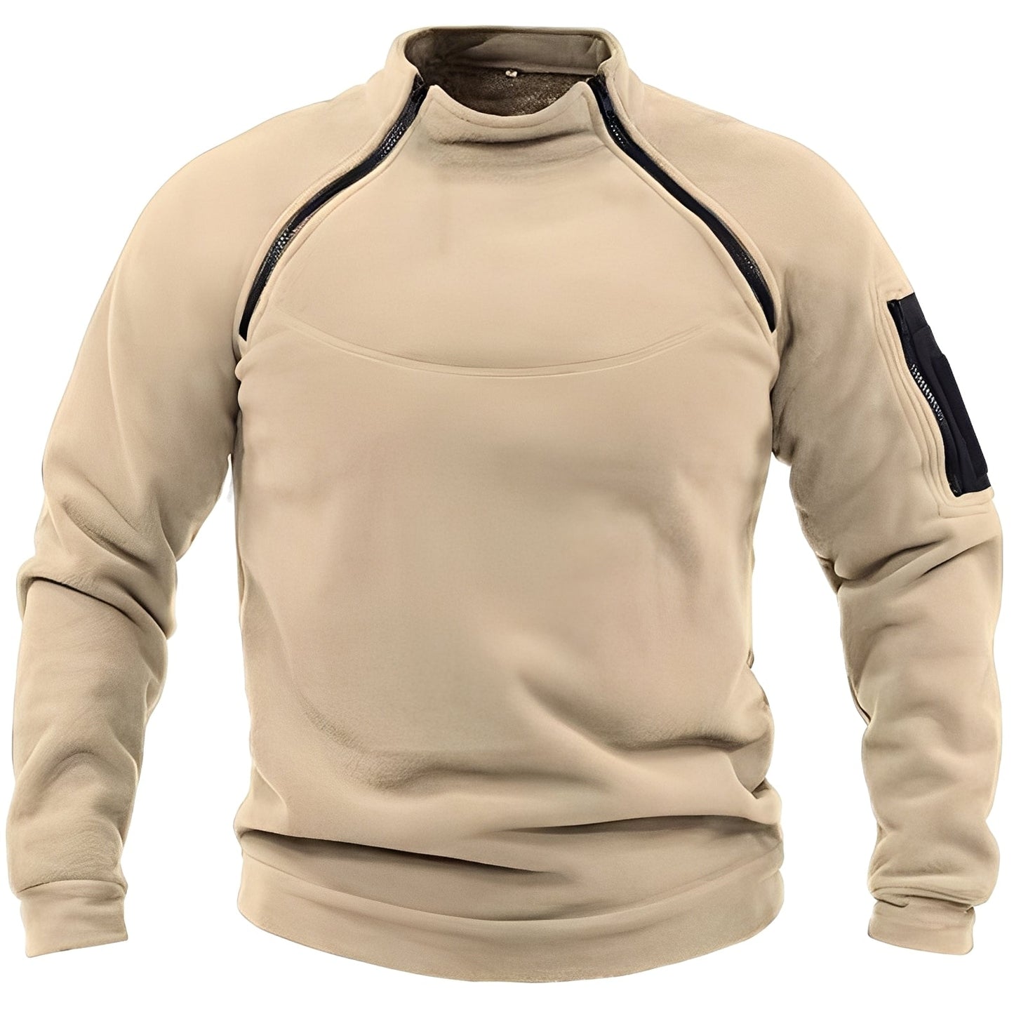 Sweat-Shirt Fonctionnel avec Fermetures Zippées pour Adultes | Idéal pour les Activités Hivernales