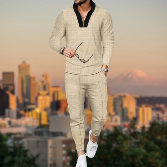 Ensemble Pour Homme Avec Fermeture Éclair Et Col | Idéal Pour Usage Quotidien
