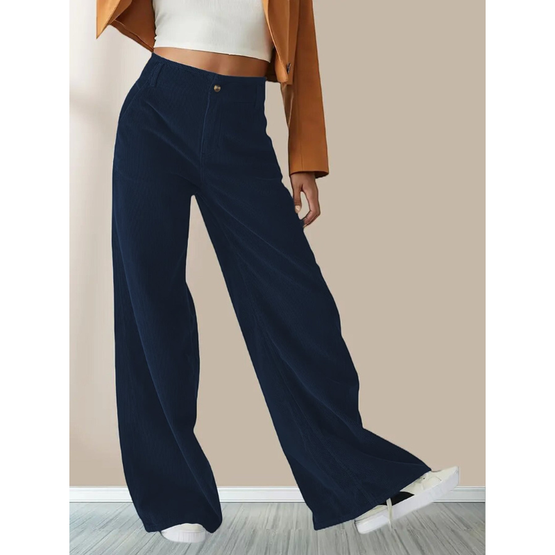 Pantalon à Jambe Large avec Coupe Ample pour Femme | Idéal pour le Quotidien