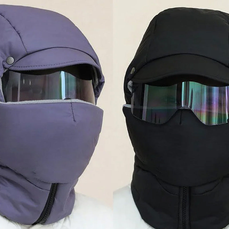 Masque de Protection Intégrale pour Extérieur avec Lunettes Amovibles | Idéal pour l’Hiver