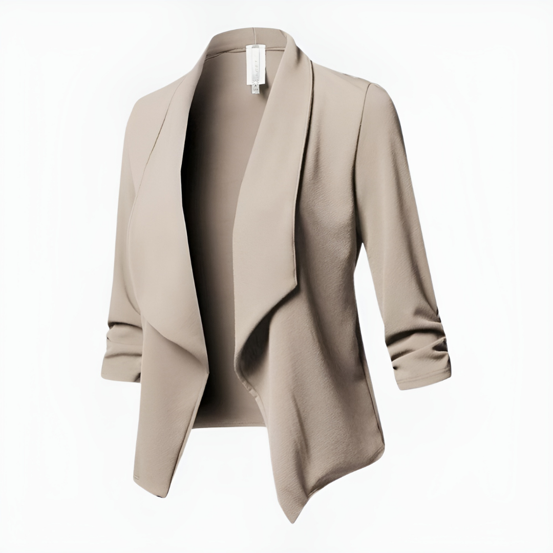 Blazer À Manches Longues Avec Silhouette Structurée Pour Femme | Idéal Pour Occasions Formelles