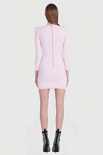 Robe Maille à Manches Longues avec Motif Imprimé pour Femme | Idéale pour le Quotidien ou les Occasions Spéciales