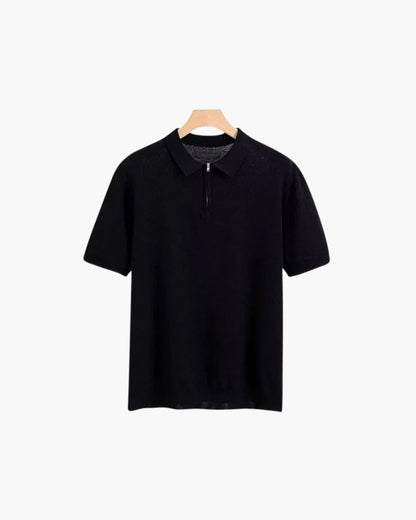 Polo D’Été Avec Fermeture Zippée Pour Hommes | Idéal Pour Un Usage Quotidien Et Professionnel Décontracté