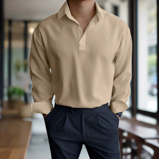 Polo À Manches Longues avec Coupe Décontractée pour Homme | Idéal pour Différentes Occasions