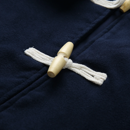 Manteau Long avec Fermetures à Garrot et Capuche pour Homme | Idéal pour la Saison Hivernale