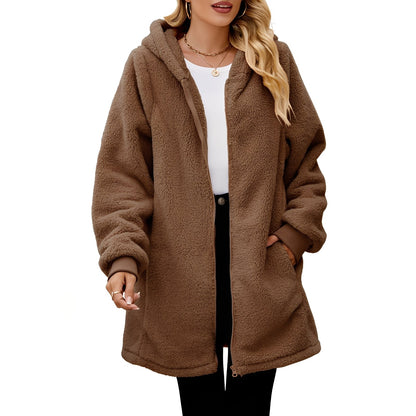 Veste à Coupe Ample avec Capuche pour Femme | Idéale pour les Activités de Plein Air