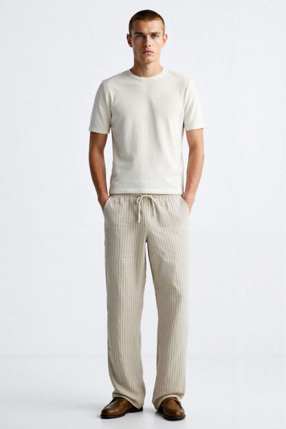 Pantalon Lounge À Taille Élastique Avec Cordon Pour Homme | Idéal Pour Le Quotidien