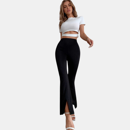 Pantalon Évasé à Taille Haute pour Femme | Idéal pour un Usage Quotidien
