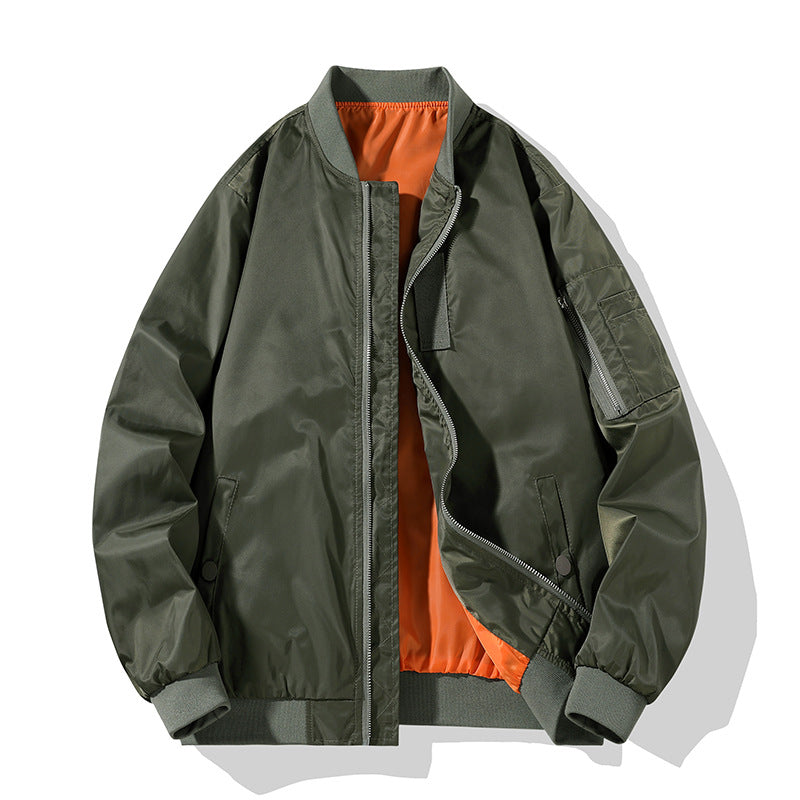 Veste Bombardier à Poignets Élastiques avec Coupe Droite pour Hommes | Idéale pour le Quotidien