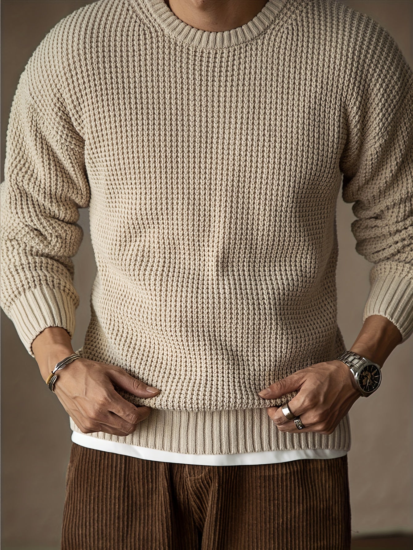 Pull Avec Motif Tricoté Texturé Pour Adultes | Idéal Pour Un Usage Quotidien