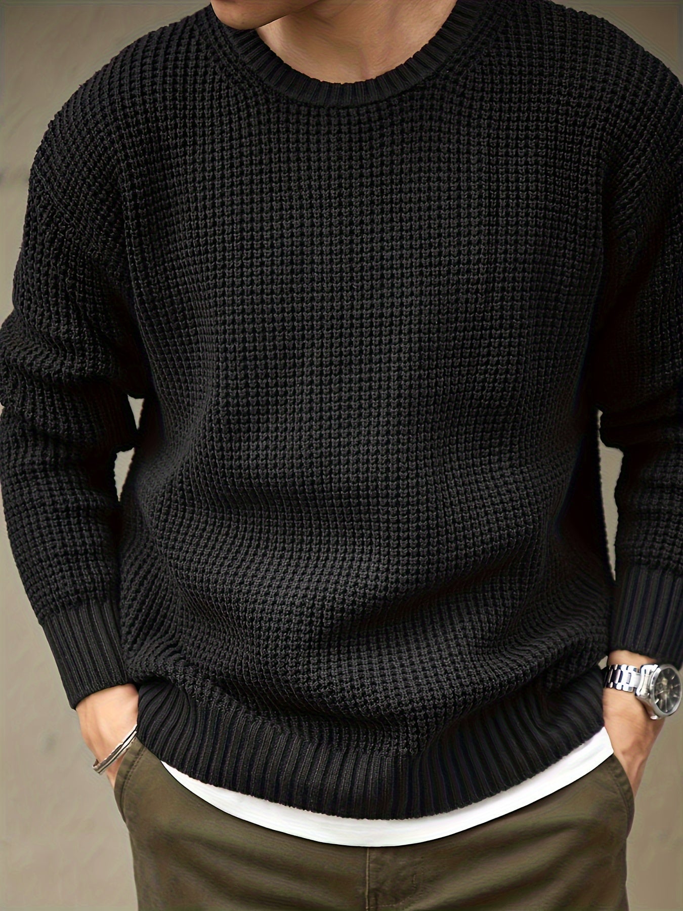 Pull Avec Motif Tricoté Texturé Pour Adultes | Idéal Pour Un Usage Quotidien