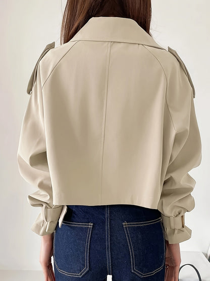 Trench Long à Double Boutonnage pour Femme | Idéal pour la Mi-Saison et l’Hiver